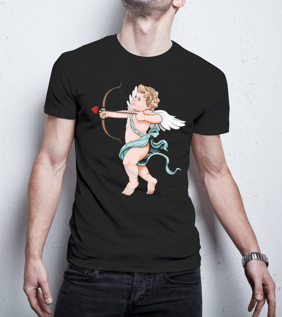Cupid Archery Valentine’s Day Child Angel Wings T-Shirt