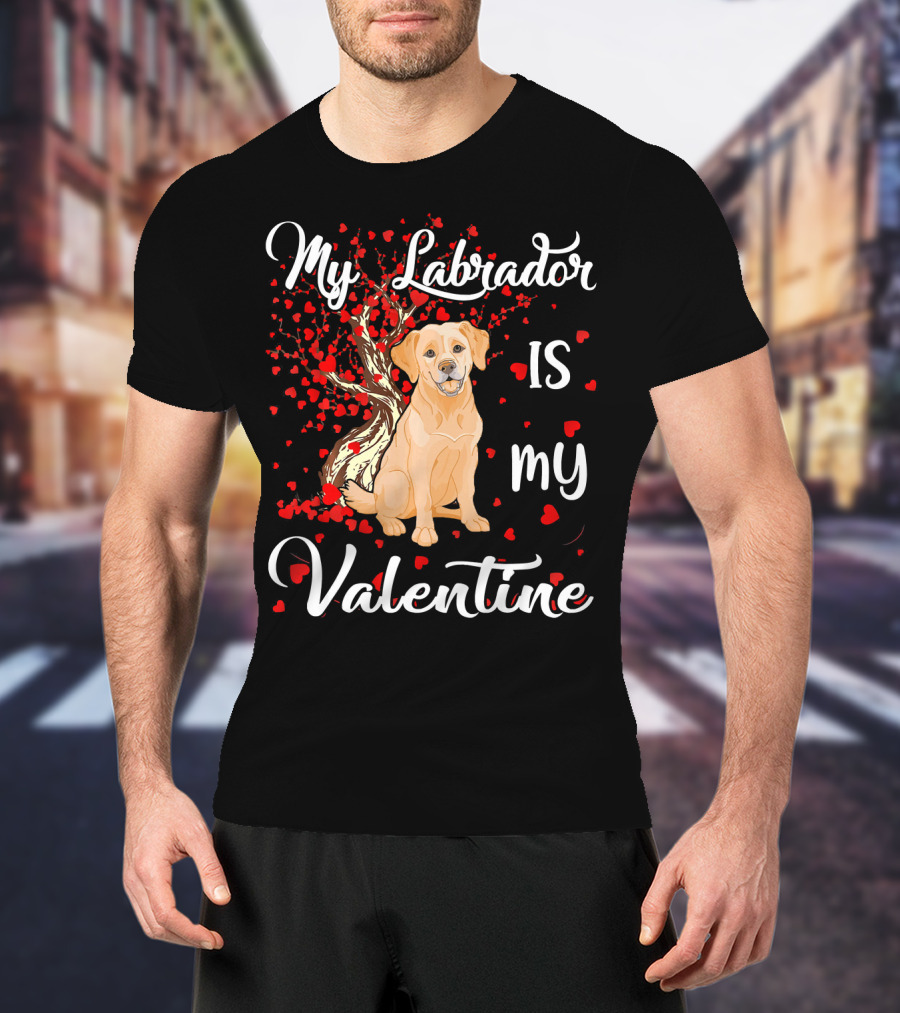 My Labrador Is My Valentine T-Shirt