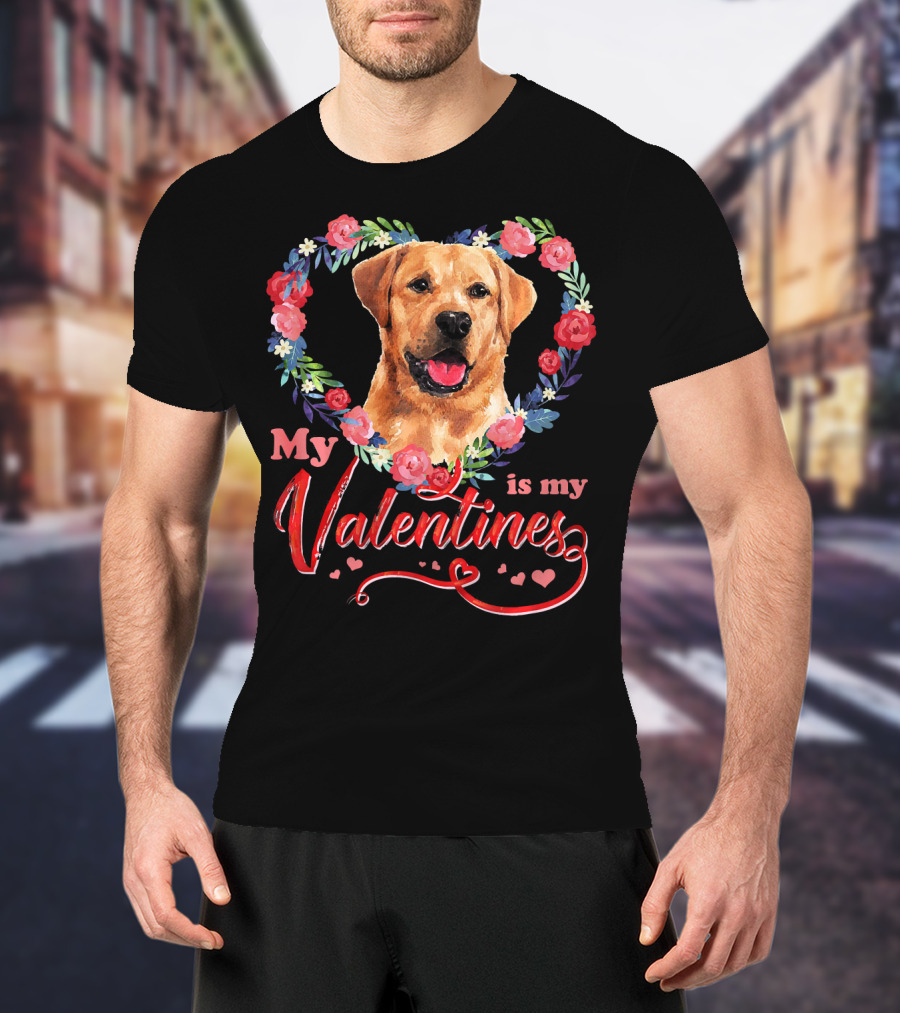 My Labrador Is My Valentines T-Shirt