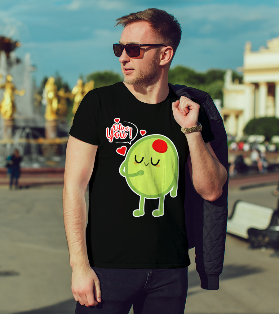 Olive You Cute Valentines Day Love T-Shirt