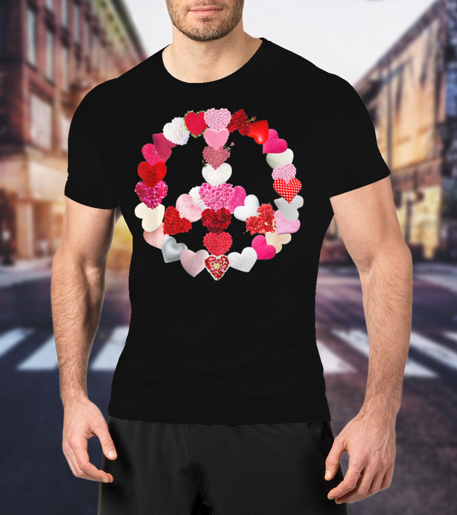 Valentine Heart Peace Sign T-Shirt