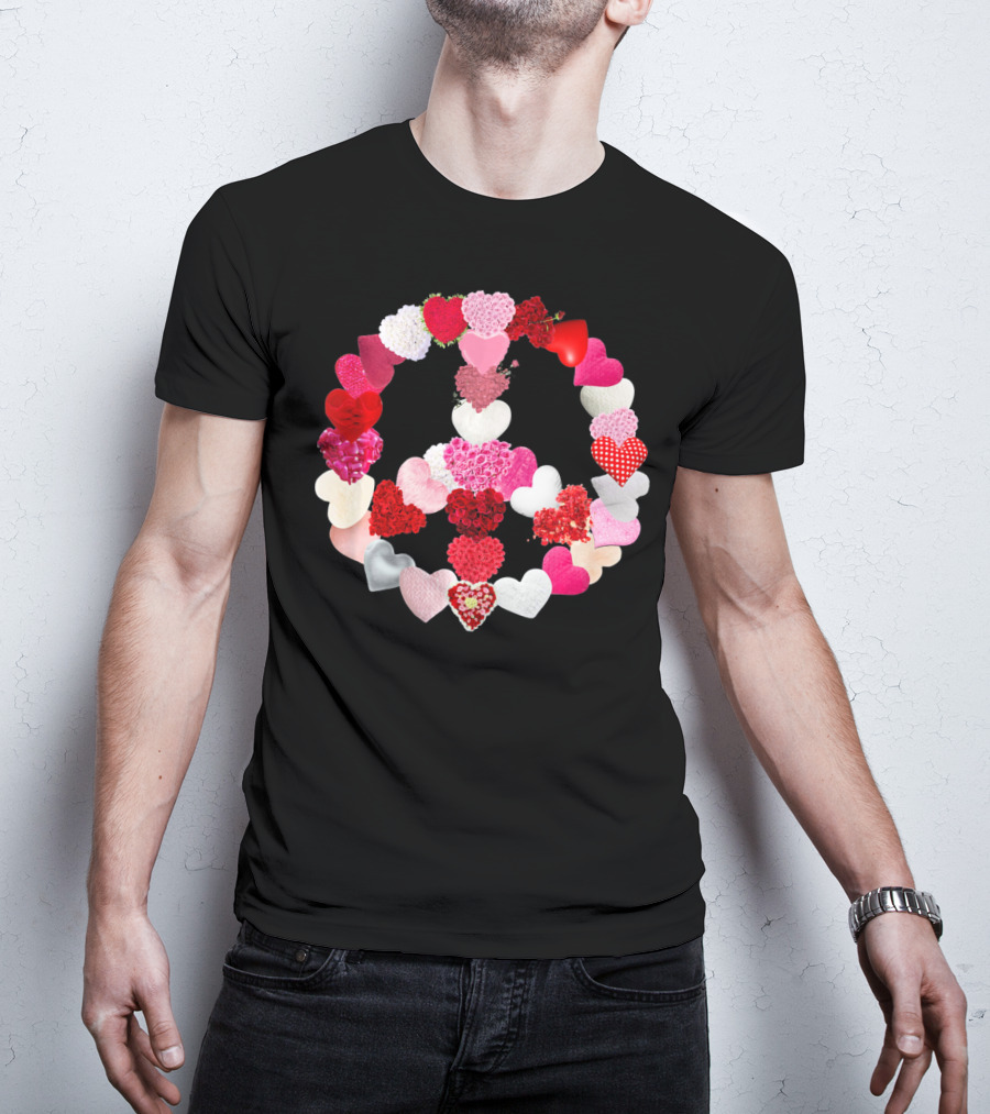 Valentine Heart Peace Sign T-Shirt