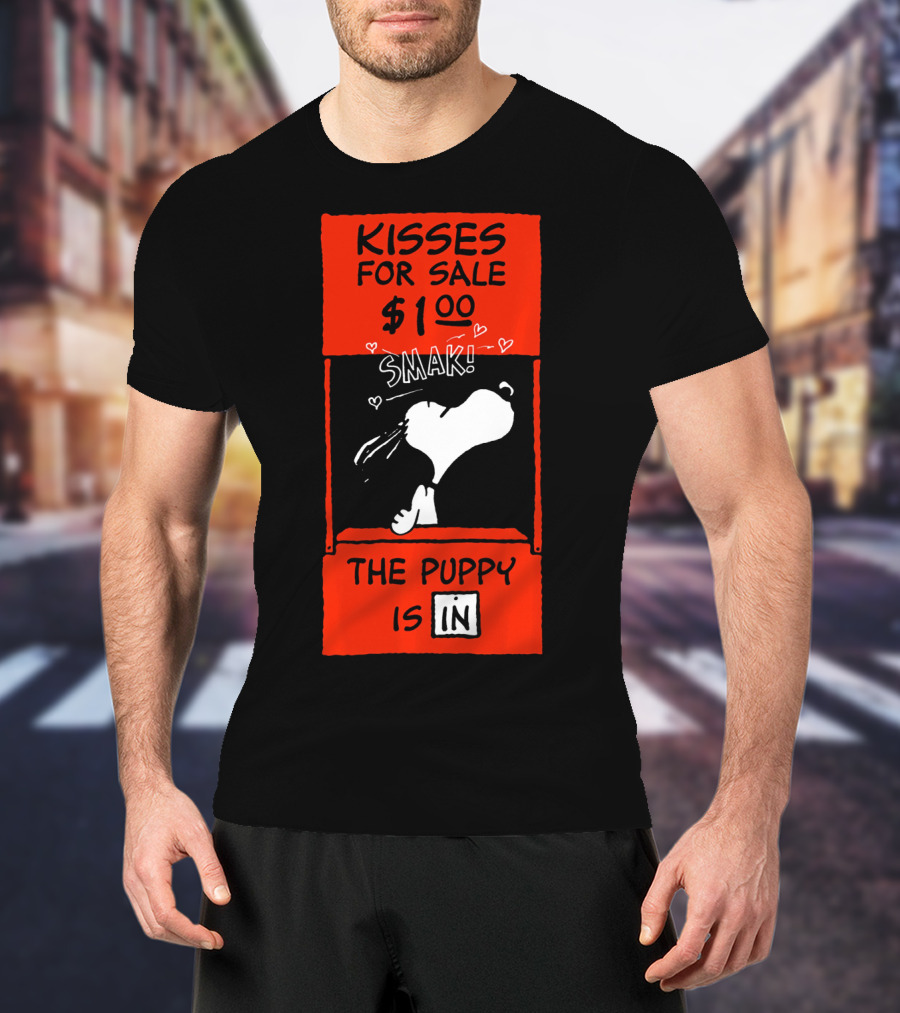 Peanuts Snoopy Kisses For Sale $1.00 Valentine Puppy Is In T-Shirt