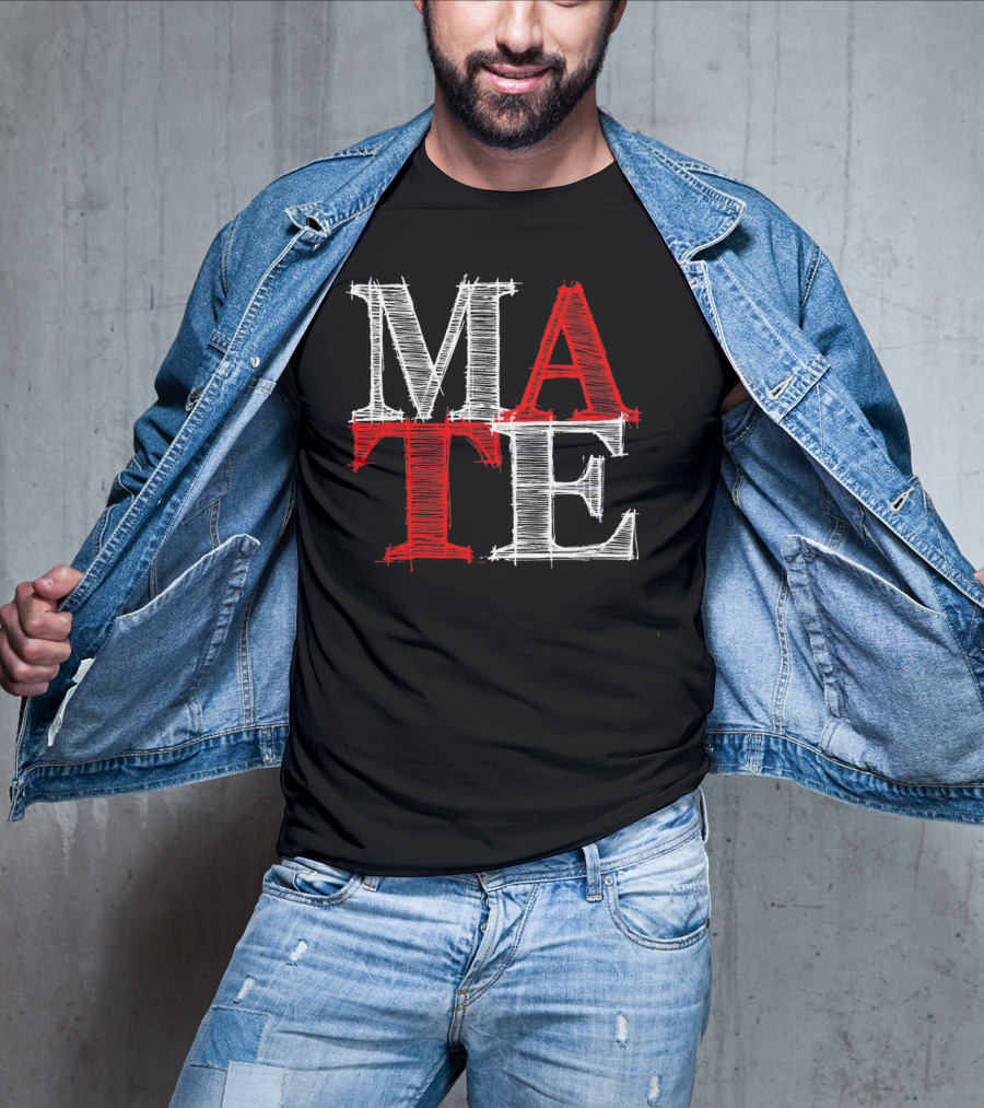 PREMIUM Couples Vale MATE Text T-Shirt