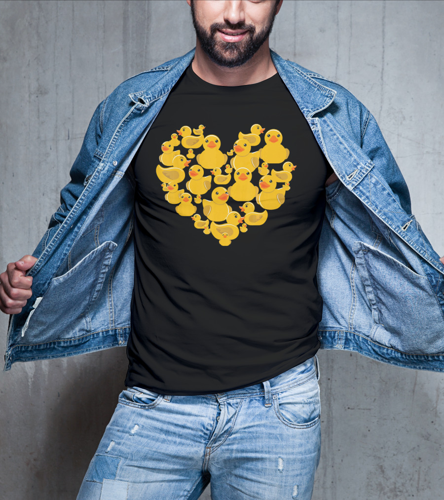 Rubber Duck Valentine Heart Quack Valen T-Shirt
