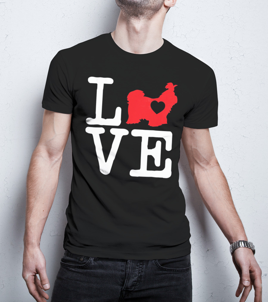LOVE Shih Tzu Valentine's Day Rottie T-Shirt