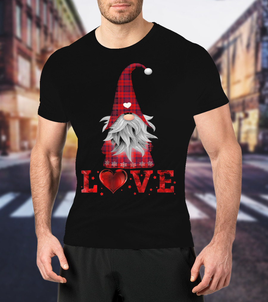 Love Tomte Valentines Day Gnome Nisse T-Shirt
