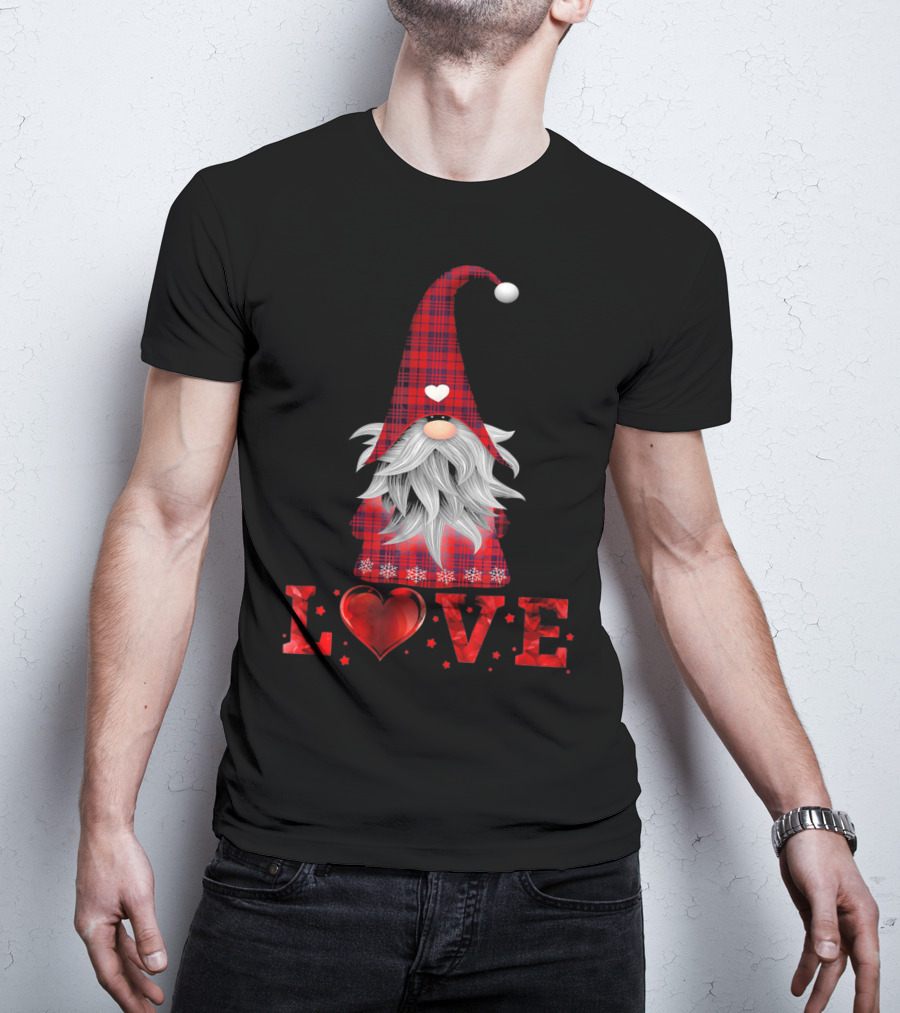 Love Tomte Valentines Day Gnome Nisse T-Shirt