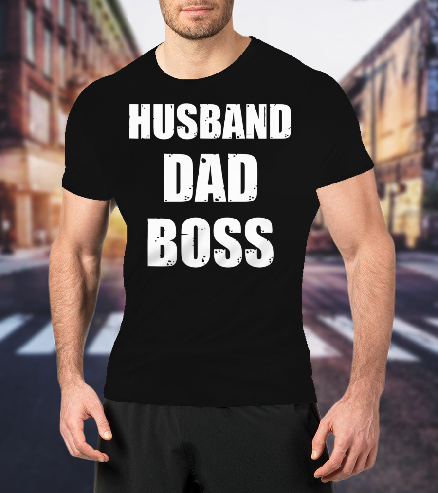 Husband Dad Boss Mens Valentines T-Shirt