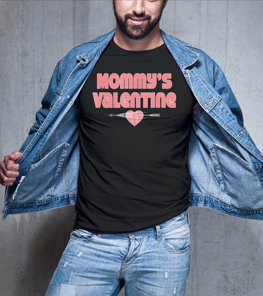 Mommy's Valentine Heart With Arrow Funny Boys Valentines T-Shirt