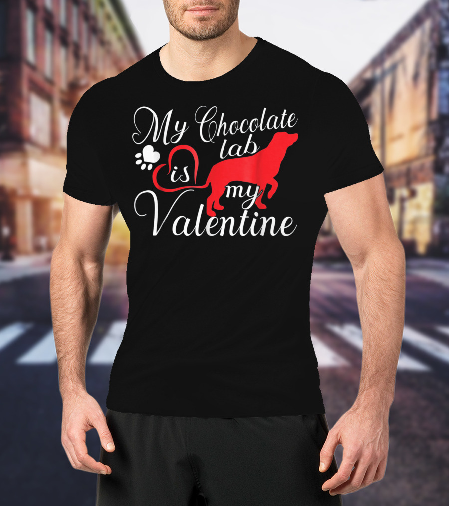 My Chocolate Lab Is My Valentine T-Shirt