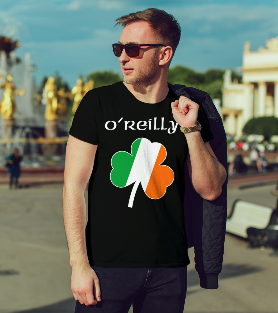 O'Reilly Irish Flag Shamrock Ireland T-Shirt