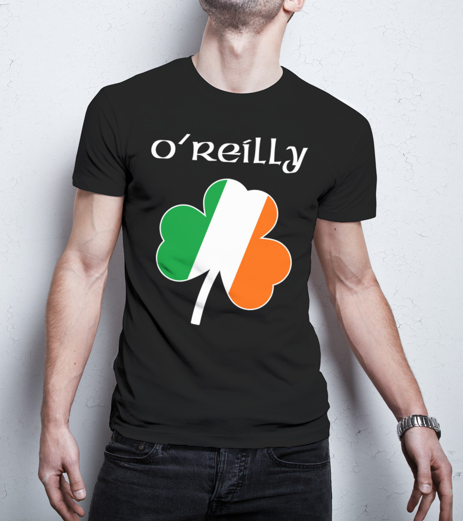 O'Reilly Irish Flag Shamrock Ireland T-Shirt