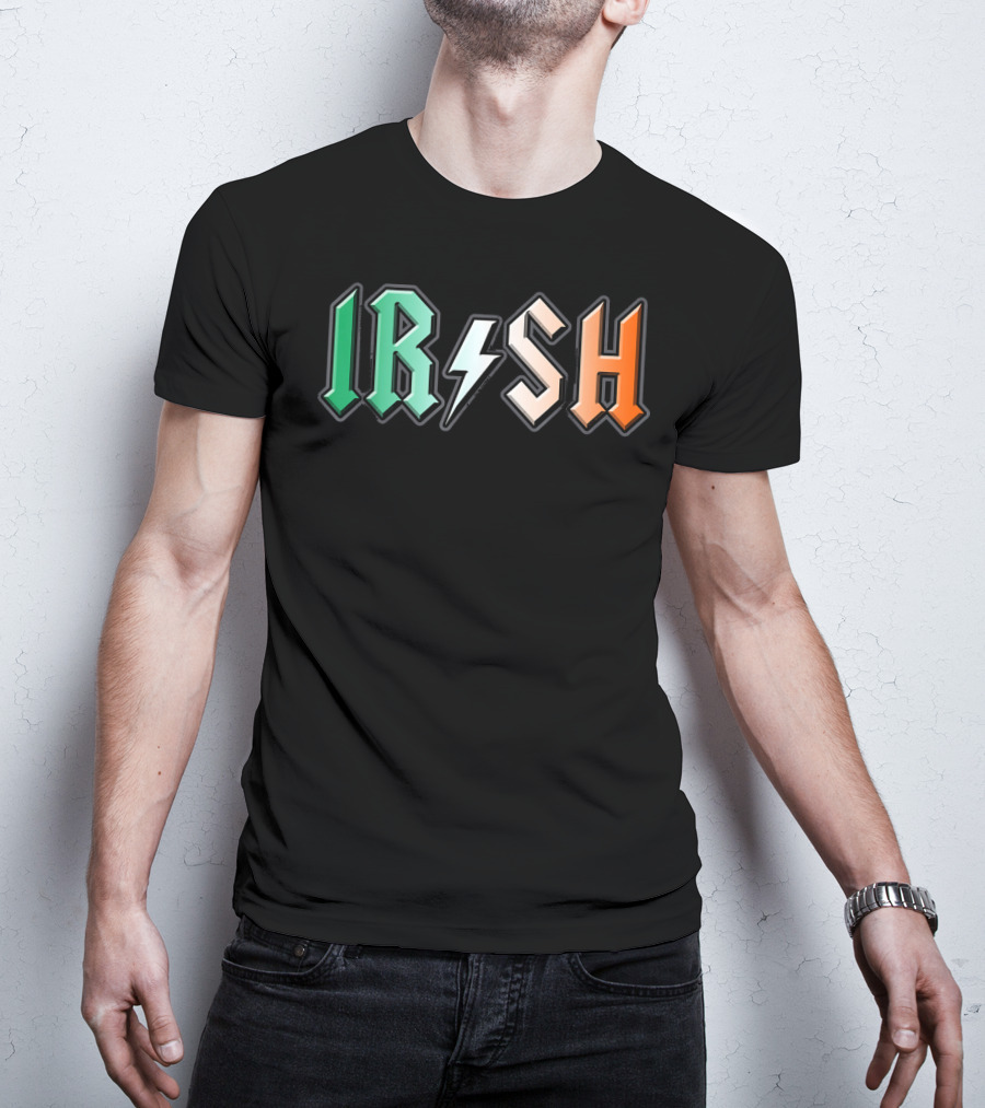 IRISH Metal Lightning Bolt Power T-Shirt
