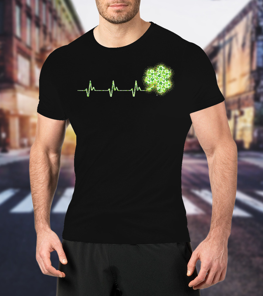 HeartBeat Shamrock St Patricks Day T-Shirt