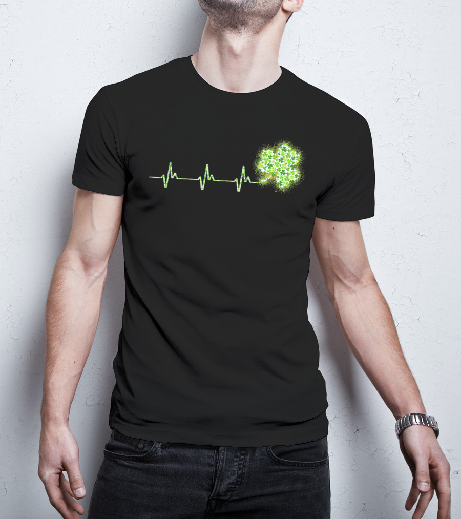 HeartBeat Shamrock St Patricks Day T-Shirt