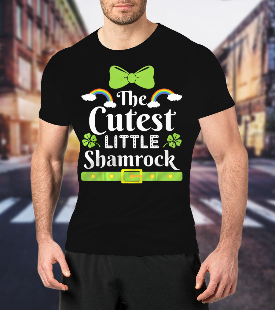 The Cutest Little Shamrock Rainbows And Leprechaun Costume T-Shirt