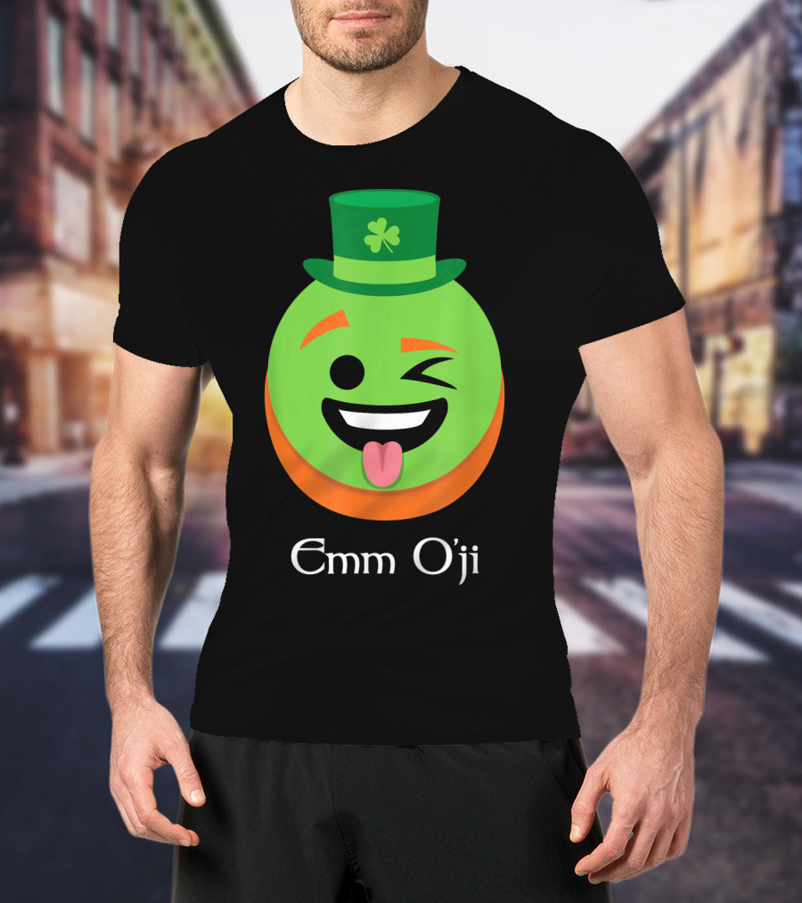 Emm O'ji Happy Saint Patricks Day Emoji Irish Fun T-Shirt
