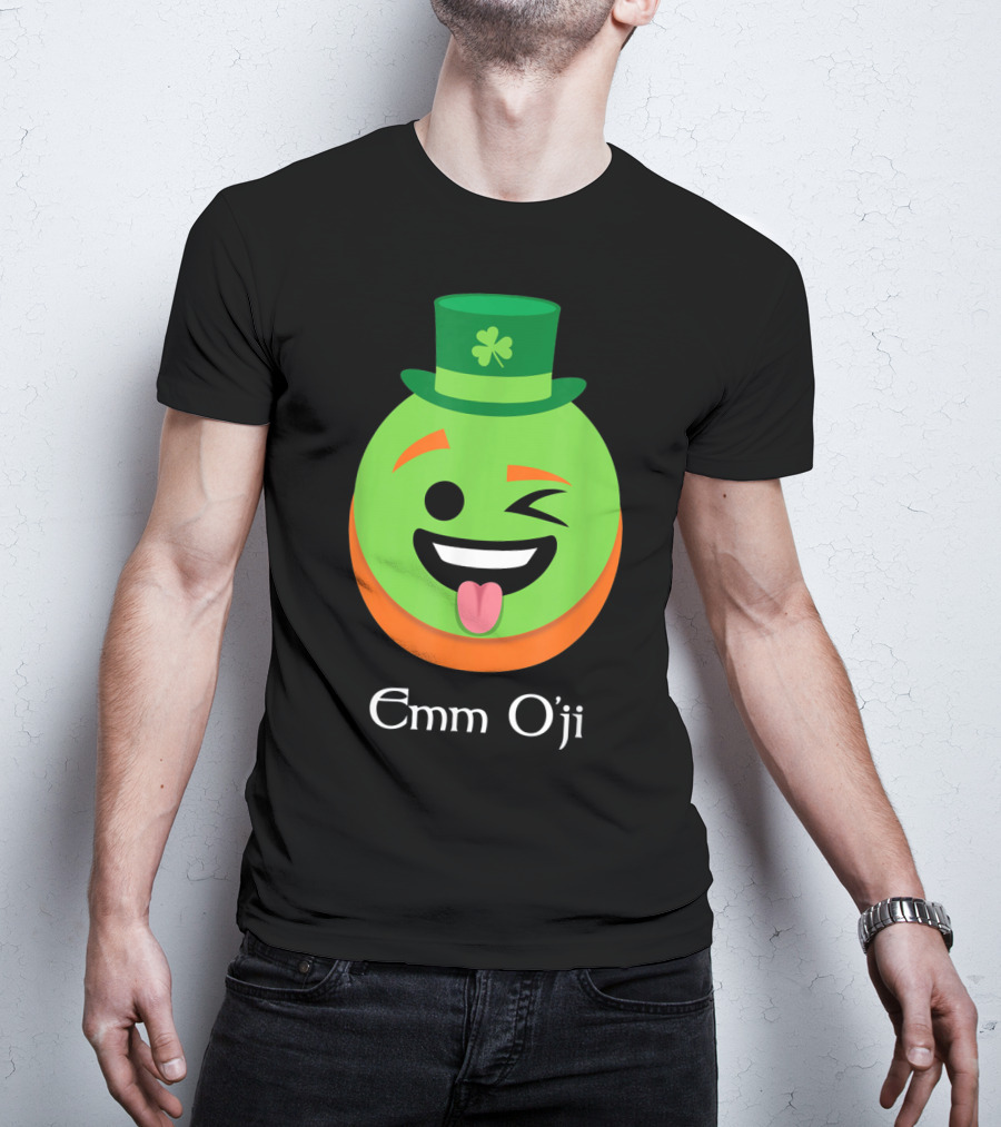 Emm O'ji Happy Saint Patricks Day Emoji Irish Fun T-Shirt