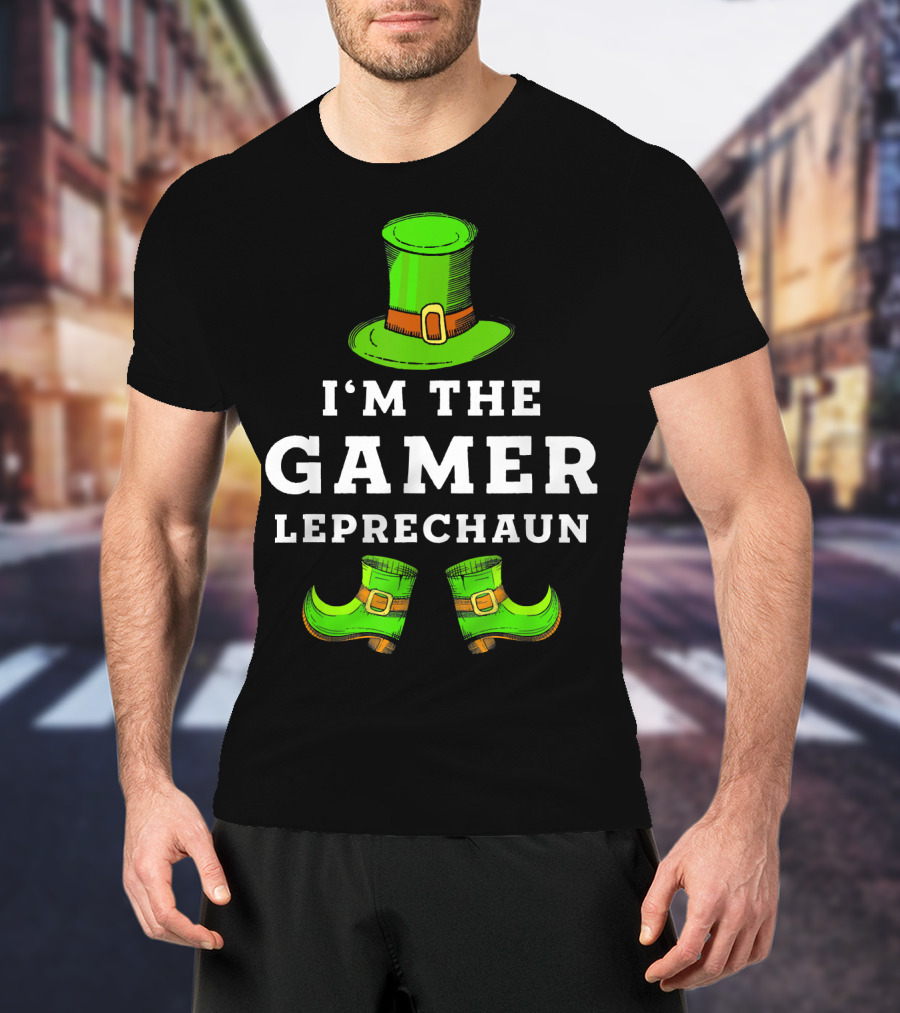I'm The Gamer Leprechaun St Patrick's Hat And Shoes T-Shirt