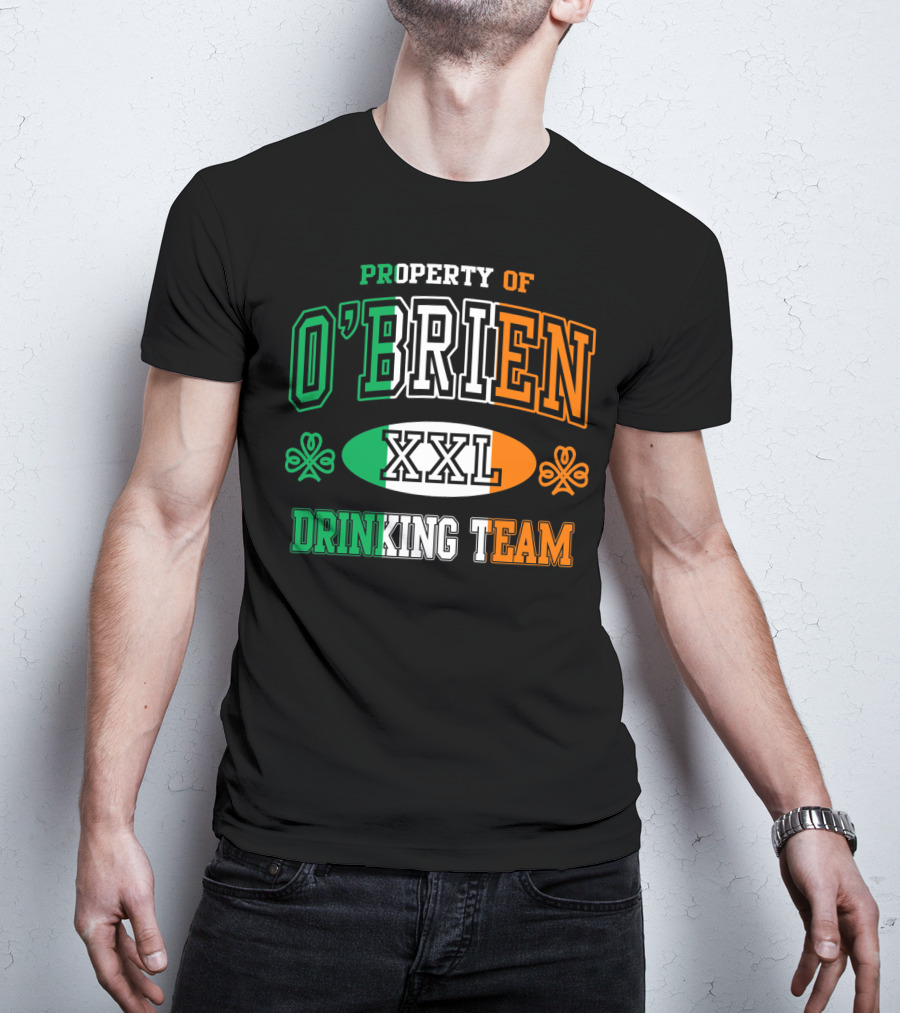 Property Of O'Brien XXL Irish Drinking Team T-Shirt