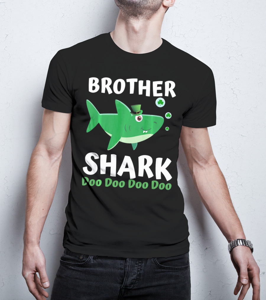 BROTHER SHARK DOO DOO DOO DOO St. Patrick's Day Irish T-Shirt