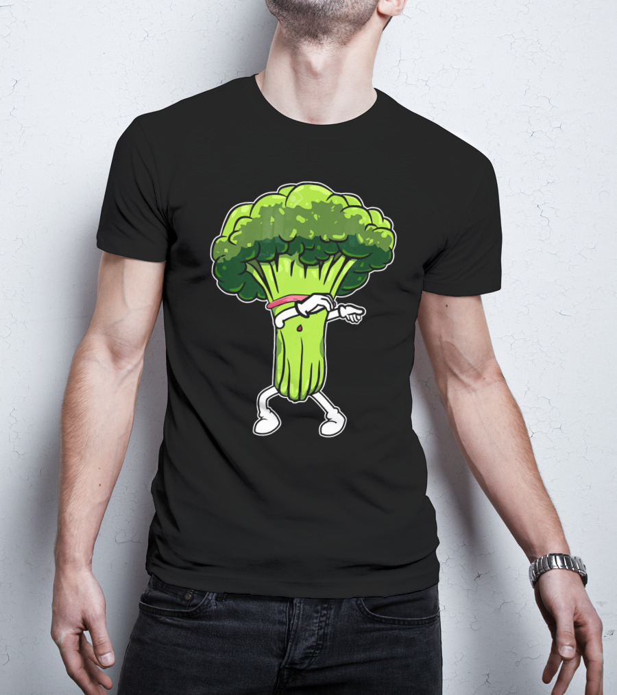 Broccoli Dabbing Meme Funny Dance Veggie Trend T-Shirt