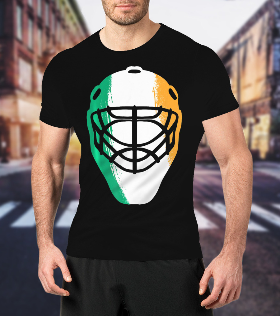 St Patricks Day Irish Hockey Mask T-Shirt