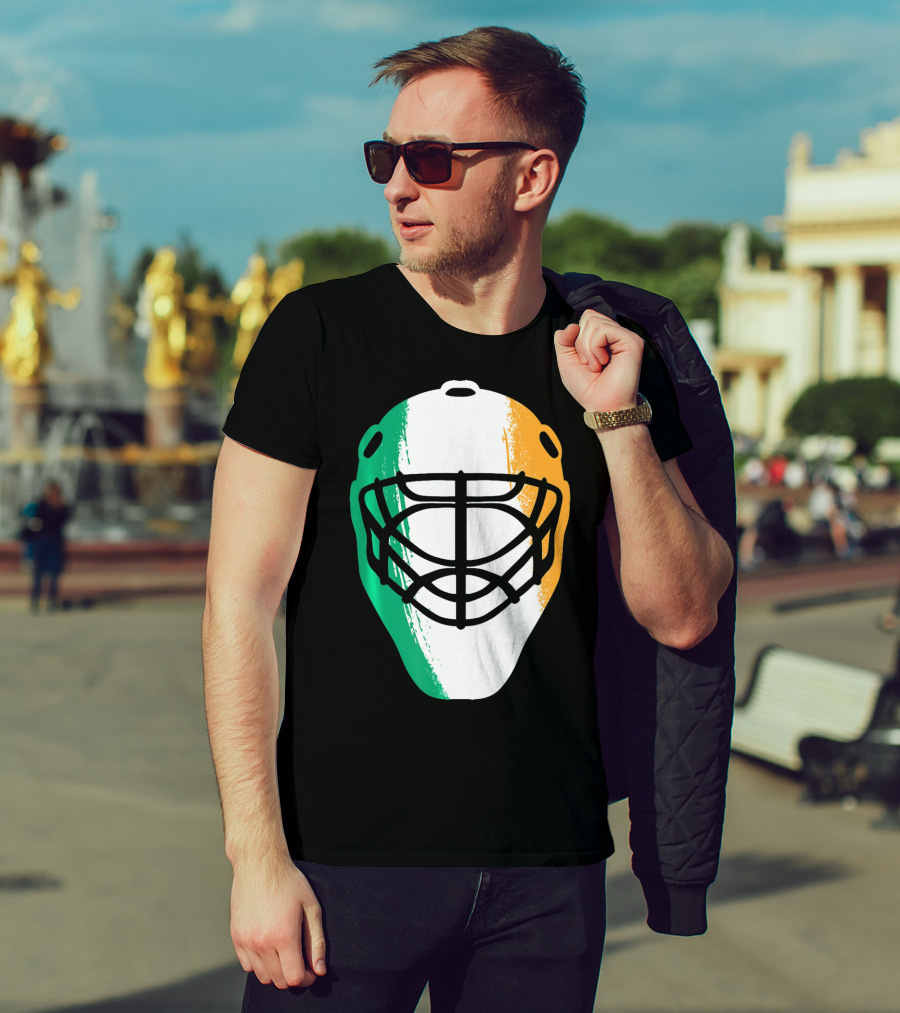 St Patricks Day Irish Hockey Mask T-Shirt