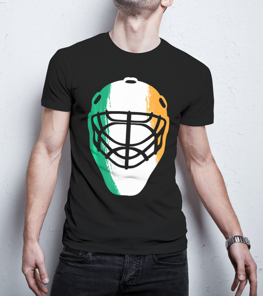 St Patricks Day Irish Hockey Mask T-Shirt