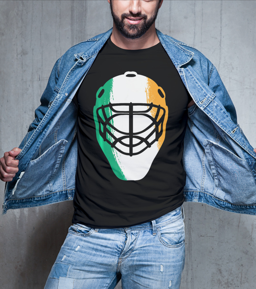 St Patricks Day Irish Hockey Mask T-Shirt
