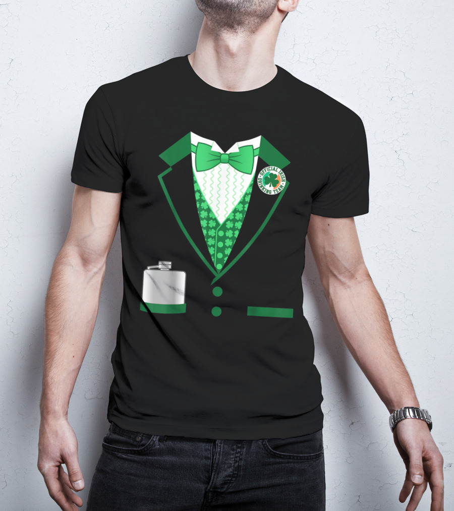 Mens St. Patricks Day Costume Official Irish Drinking Team Funny Iris T-Shirt