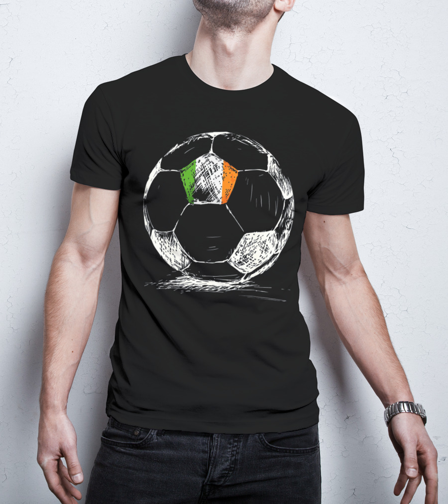 Ireland Irish Eire Flag Soccer Ball T-Shirt