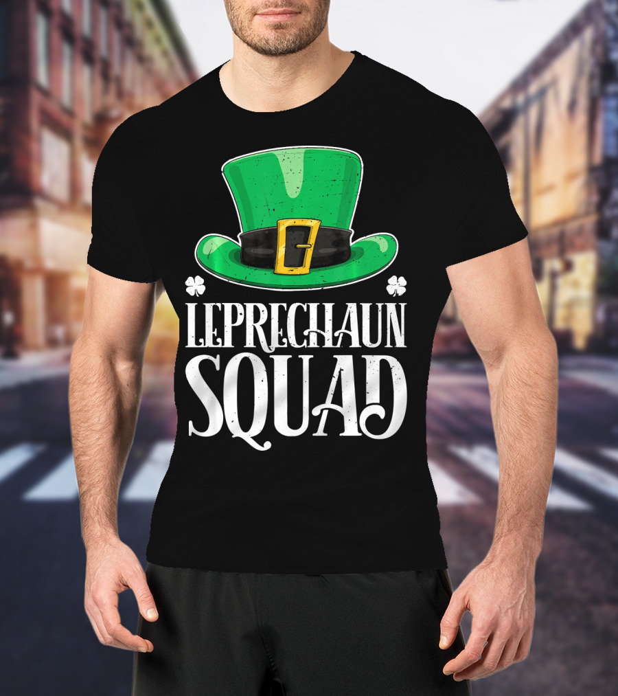 Leprechaun Squad St. Patrick's Day Irish Hat T-Shirt
