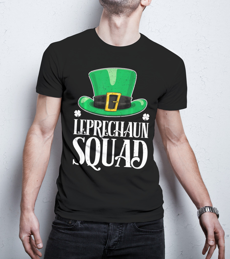 Leprechaun Squad St. Patrick's Day Irish Hat T-Shirt
