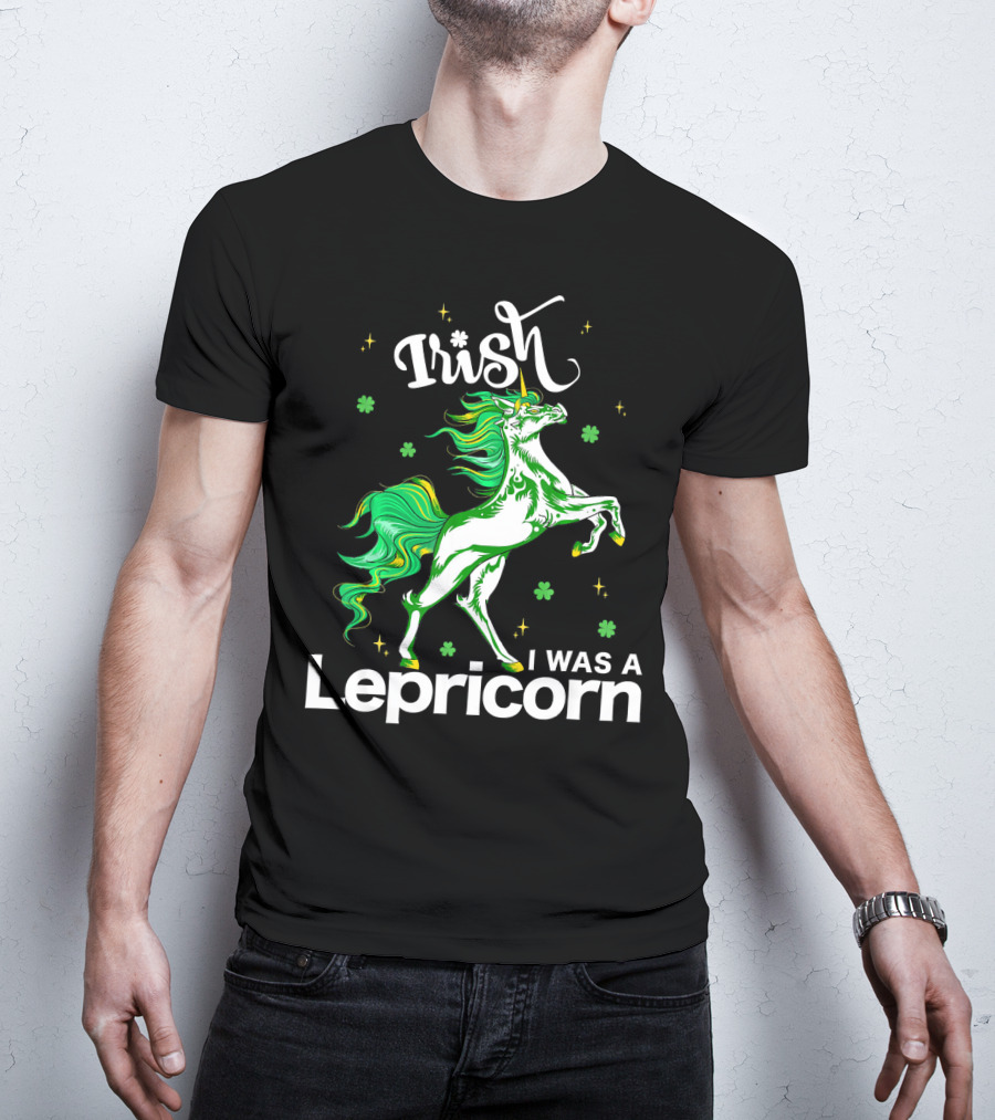 Irish I Was A Lepricorn Unicorn St Patrick's Day Fantasy T-Shirt