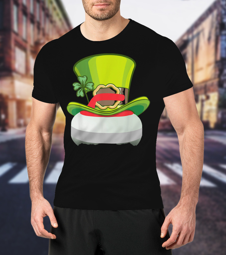 Leprechaun Curling Irish Hat Shamrock T-Shirt