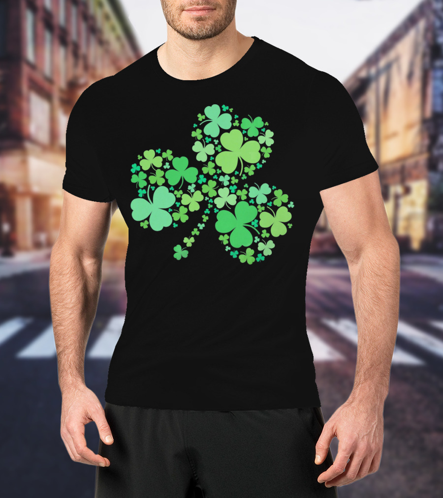 Shamrocks Clover Design St. Patricks Day T-Shirt
