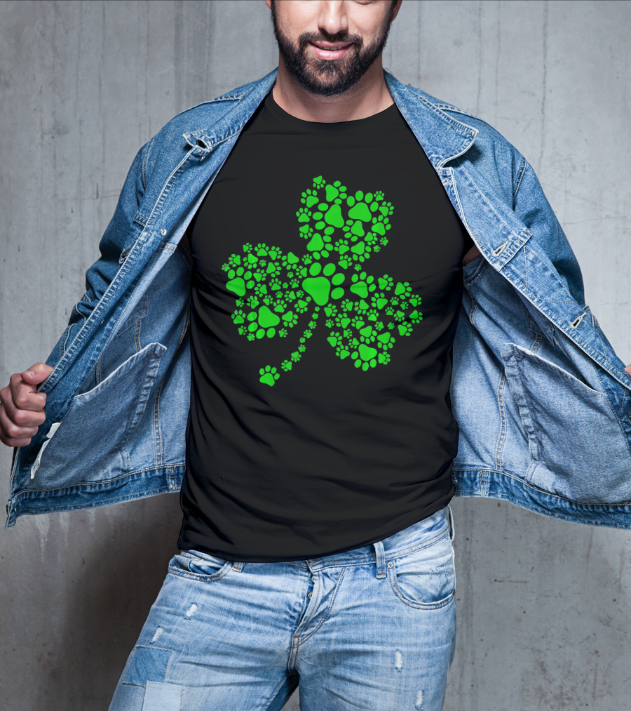 Clover Paw Dog Shamrock T-Shirt