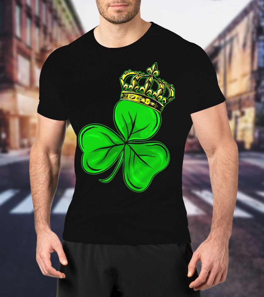 St Patricks Day Shamrock Irish Crown T-Shirt