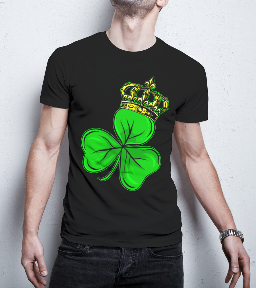 St Patricks Day Shamrock Irish Crown T-Shirt