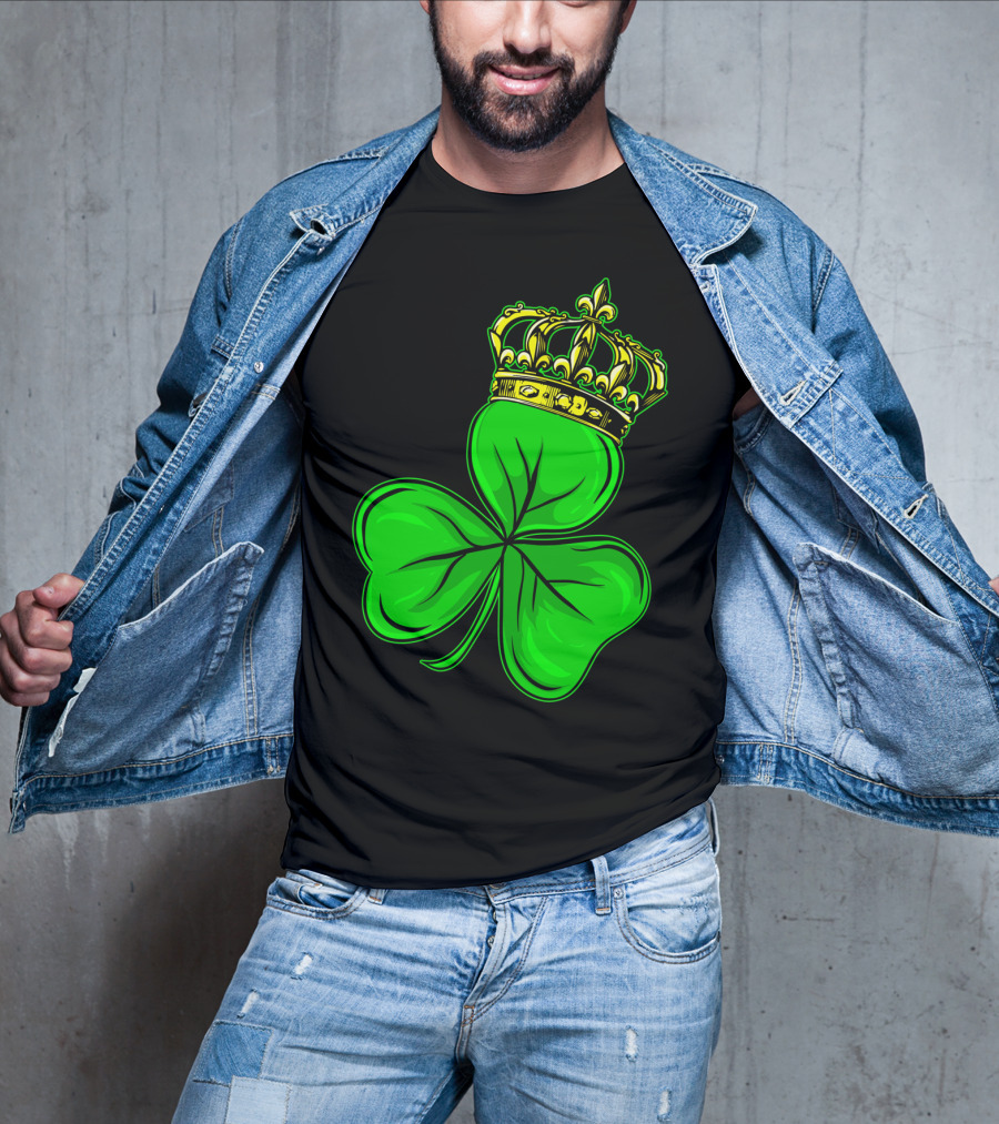St Patricks Day Shamrock Irish Crown T-Shirt