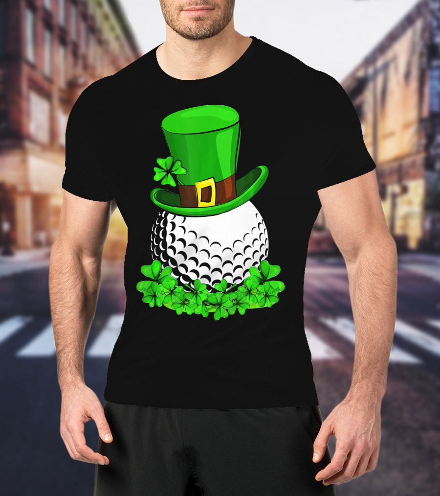 Leprechaun Hat Shamrock Golf St Patricks T-Shirt