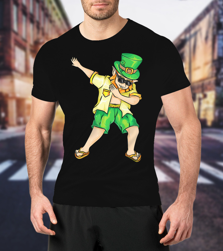 Summer Dabbing Leprechaun St. Patrick's T-Shirt