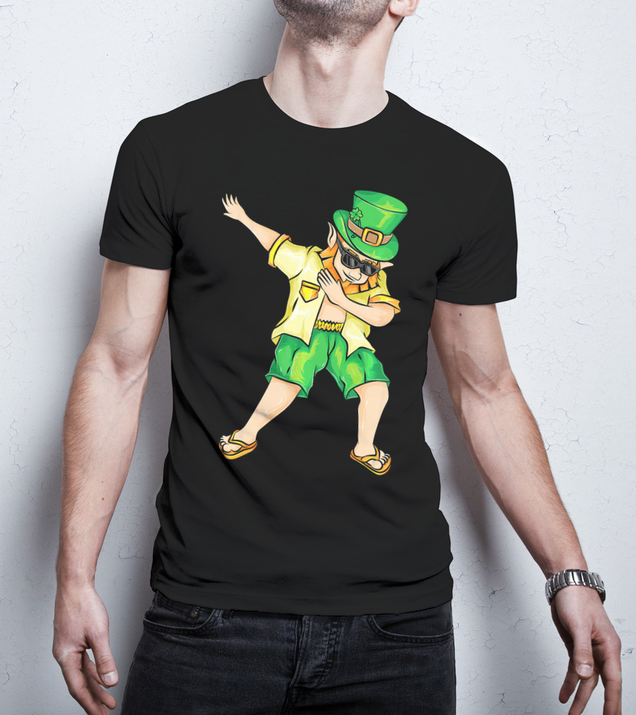 Summer Dabbing Leprechaun St. Patrick's T-Shirt