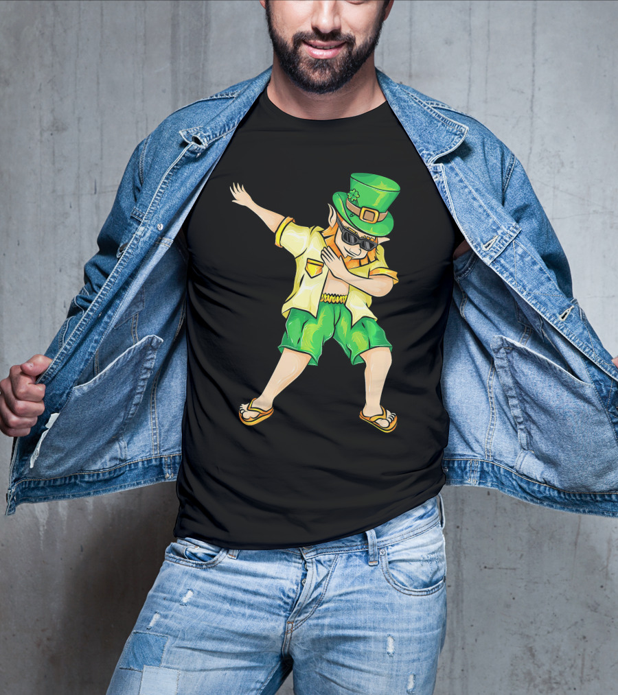 Summer Dabbing Leprechaun St. Patrick's T-Shirt