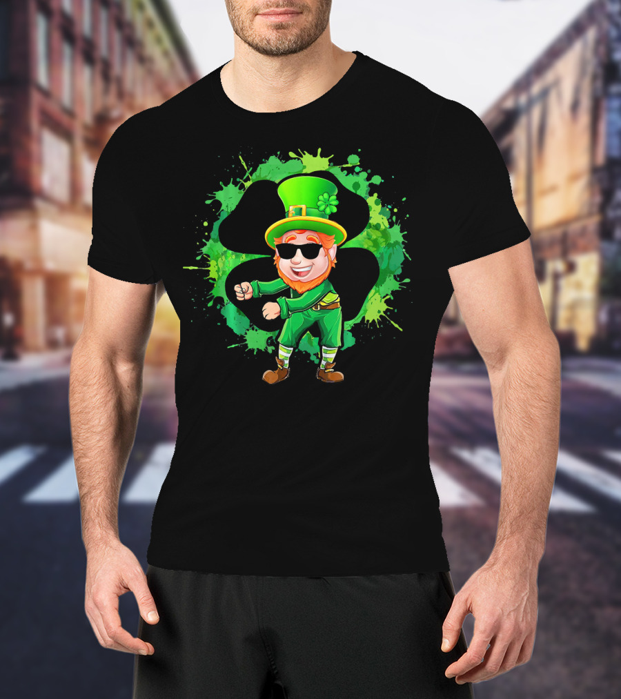 Flossing Leprechaun Funny Floss St Patrick's Day Shamrock Dance T-Shirt