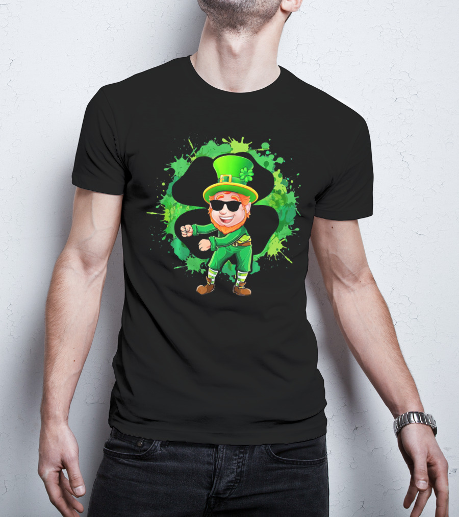 Flossing Leprechaun Funny Floss St Patrick's Day Shamrock Dance T-Shirt