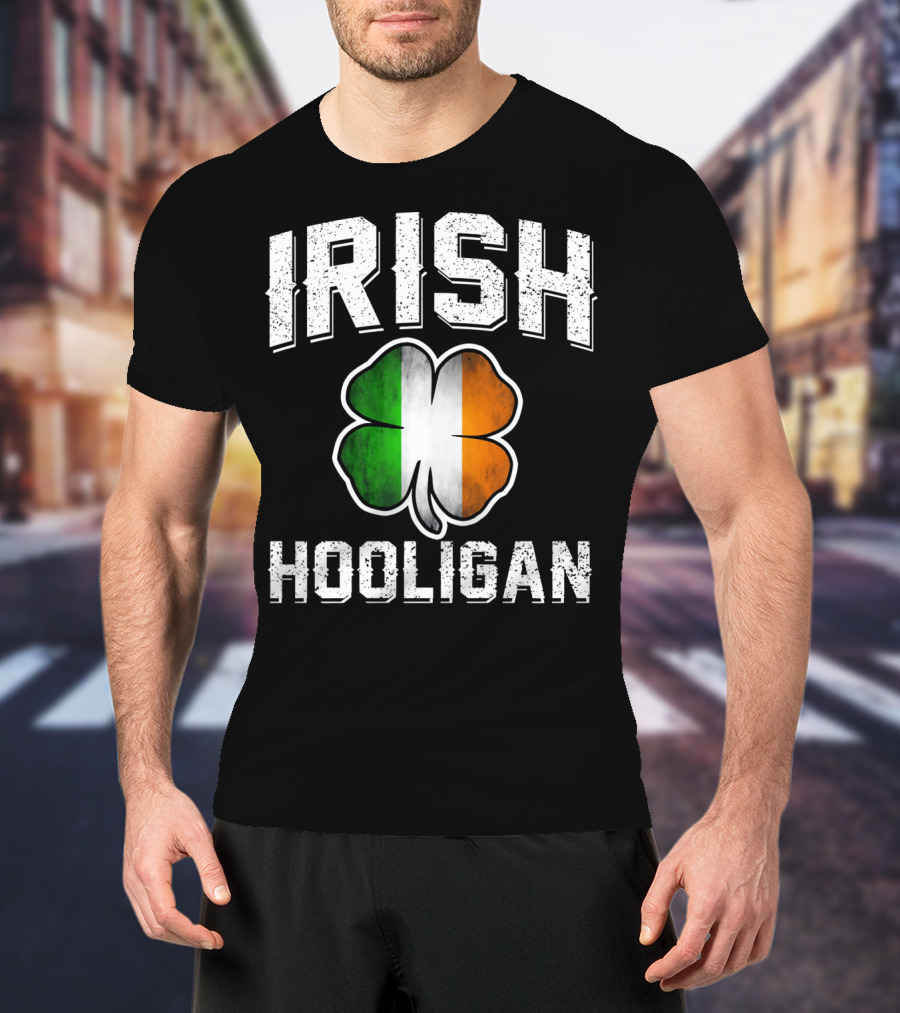 Irish Hooligan Shamrock St Patrick's Day T-Shirt