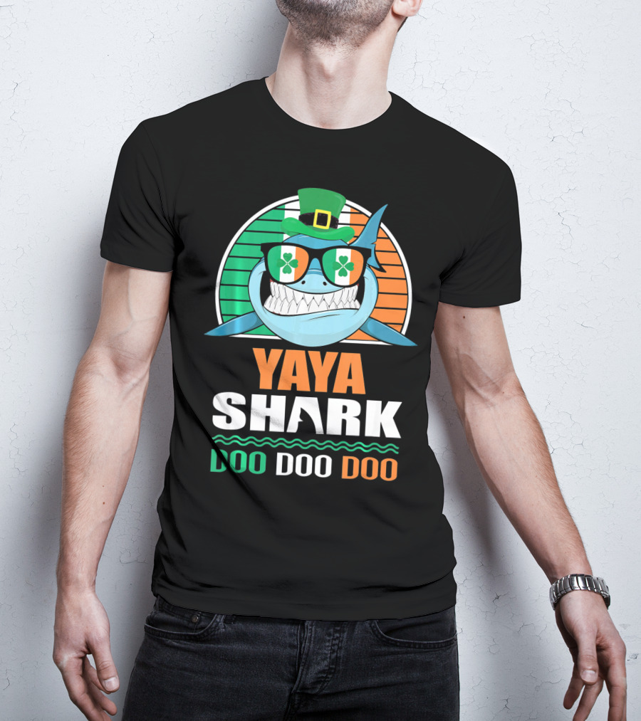 Yaya Shark St. Patrick Day Doo Doo Doo T-Shirt